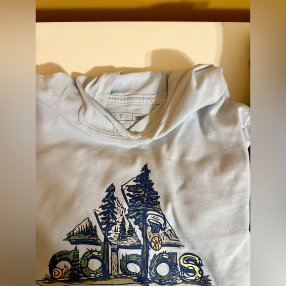 Adidas Off-White Hoodie with Nature Graphic - Picture 4 of 4